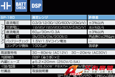 SP-18D指針式萬(wàn)用表|日本三和Sanwa模擬式萬(wàn)用表SP18D