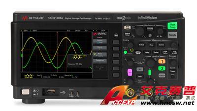 keysight是德 DSOX1202A 示波器：70/100/200 MHz，2 個(gè)模擬通道N